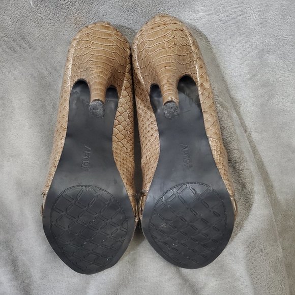 Apt 9  Reptile Stiletto Heels in Lipstick Taupe Size 9M - Picture 8 of 14